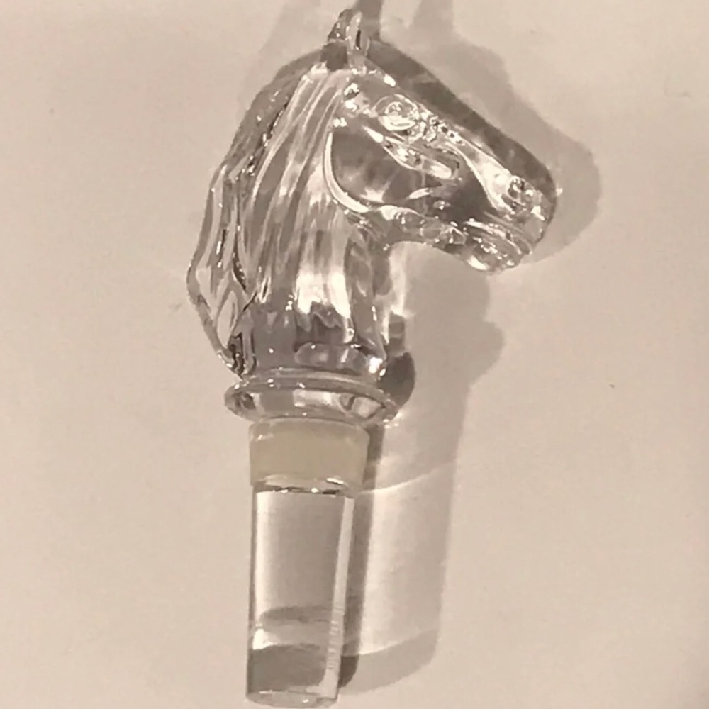 Heavy Glass Horse Head Wine Bottle Stopper